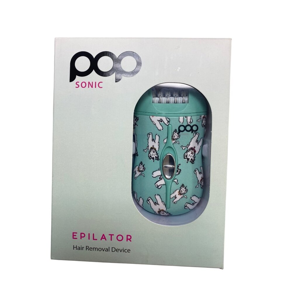 Pop Sonic Epilator Hair Removal Device  USB Rechargeable Puppy Print